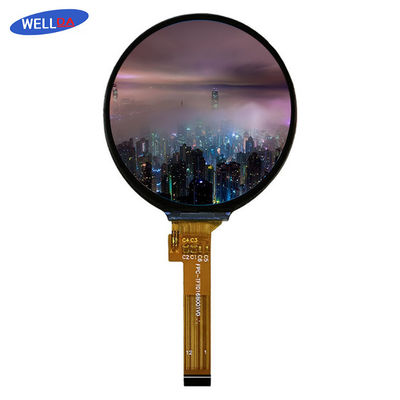 WellDa OEM Round LCD Touch Screen with 2 White LED backlights